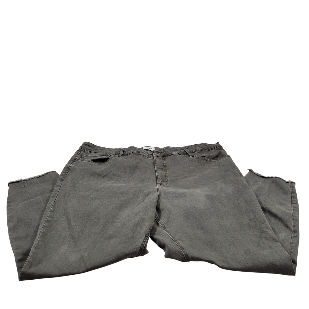 Pistola Jeans Womens 24W Grey Excellent Raw Hem Straight‎ Leg P68227FTN-DSO